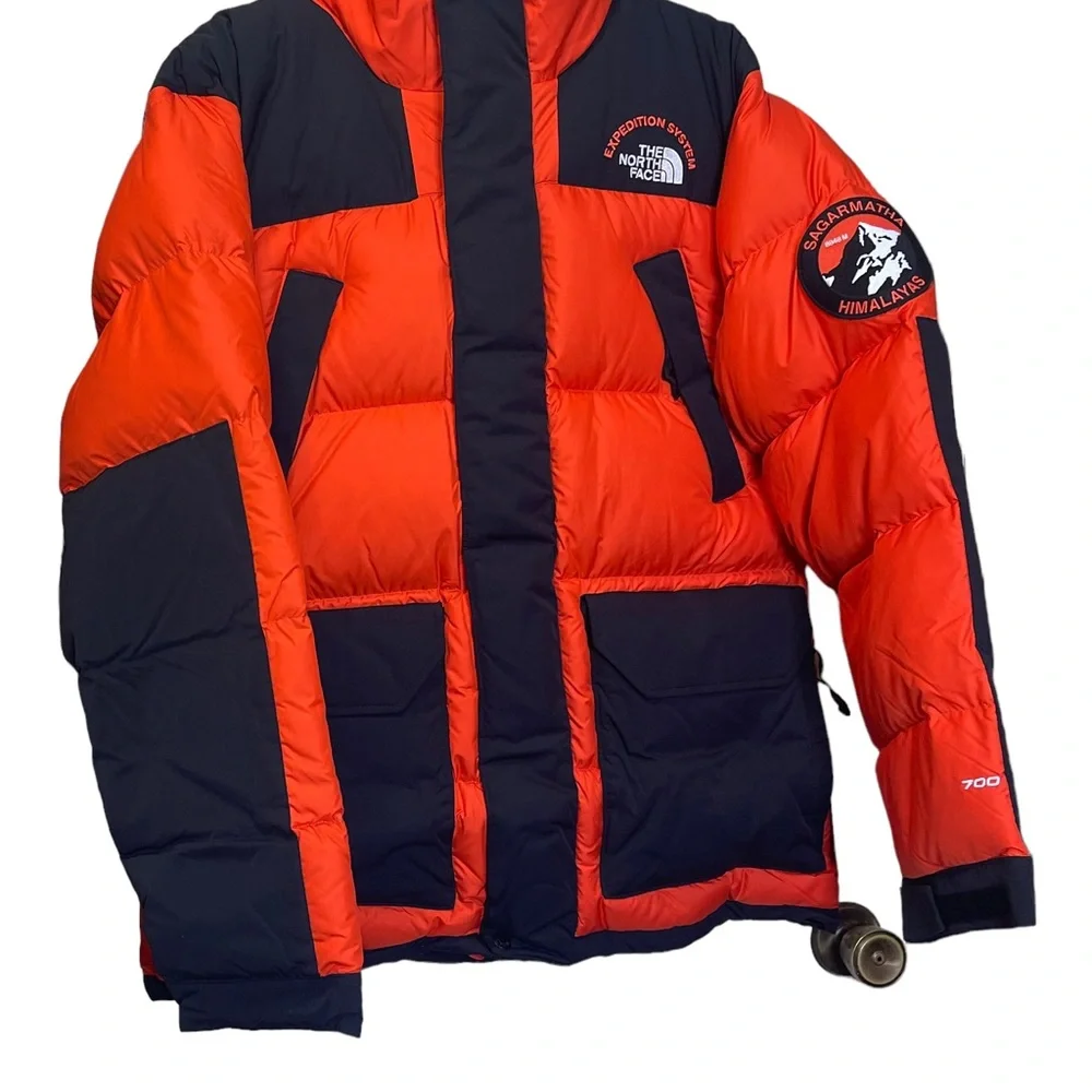 The North Face Men's Orange and Black Jacket - Picture 4 of 15